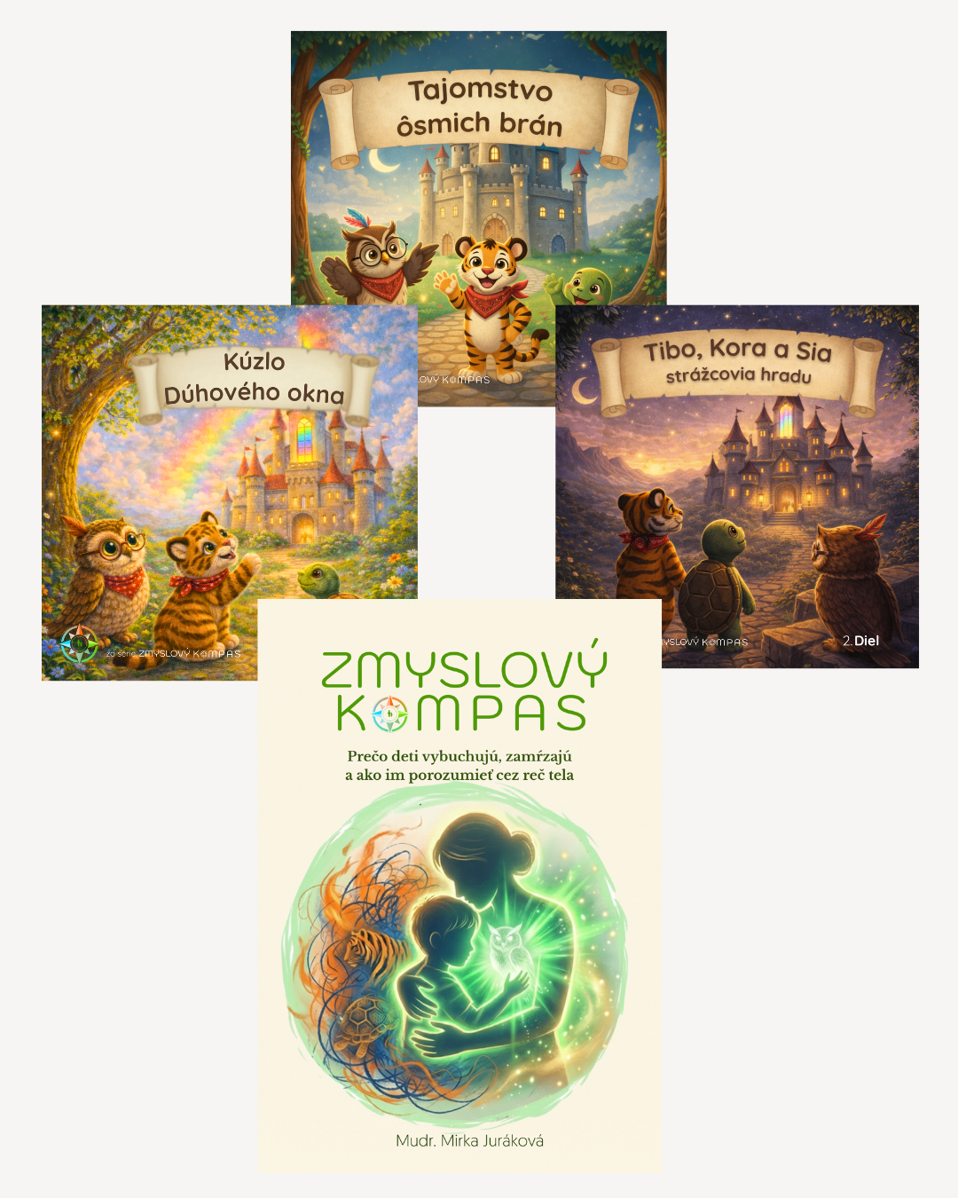 Veľká kniha Zmyslový kompas + 3 detské knižky- digitálny produkt na stiahnutie