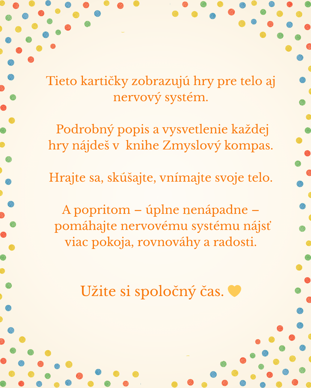 Zmyslový kompas Kartičky s aktivitami- digitálny produkt na stiahnutie