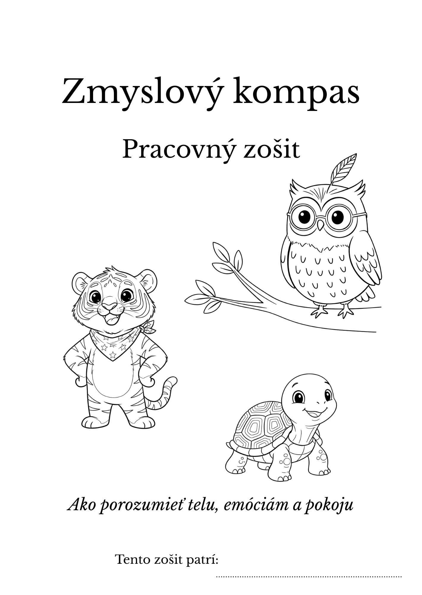Zmyslový kompas Pracovný zošit- digitálny produkt na stiahnutie
